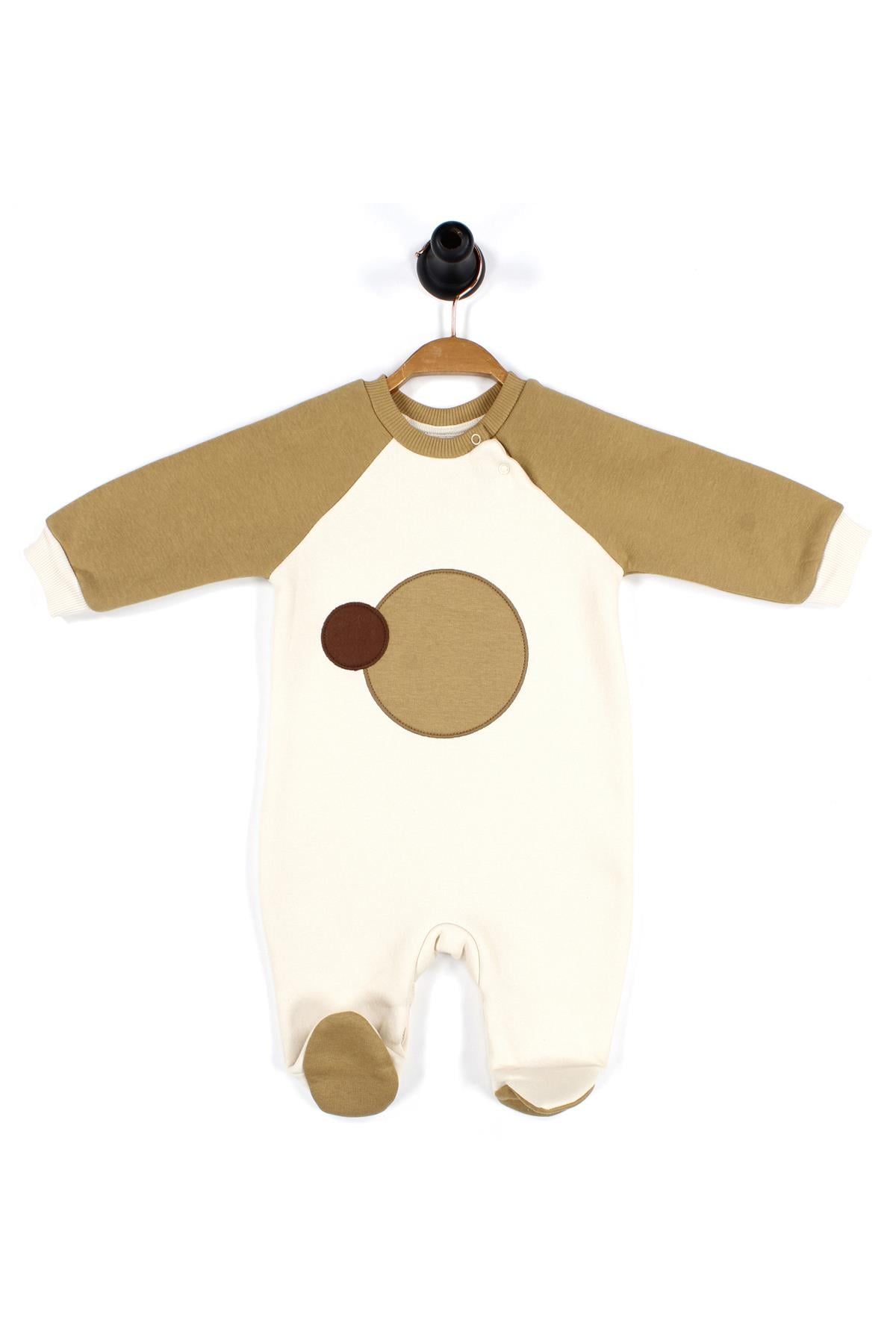 Reglan Kol 3 İplik Patikli Bebek Tulum