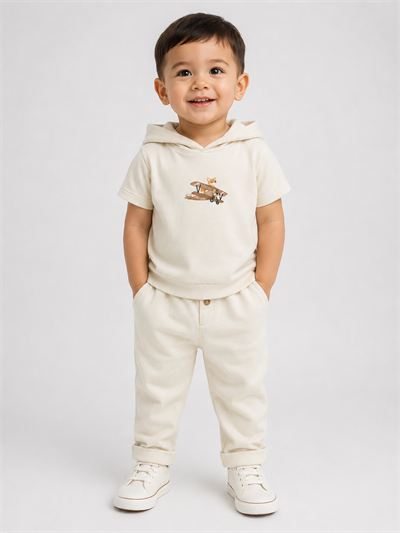 Baskılı Erkek Organic Tişört Pantolon Takım
