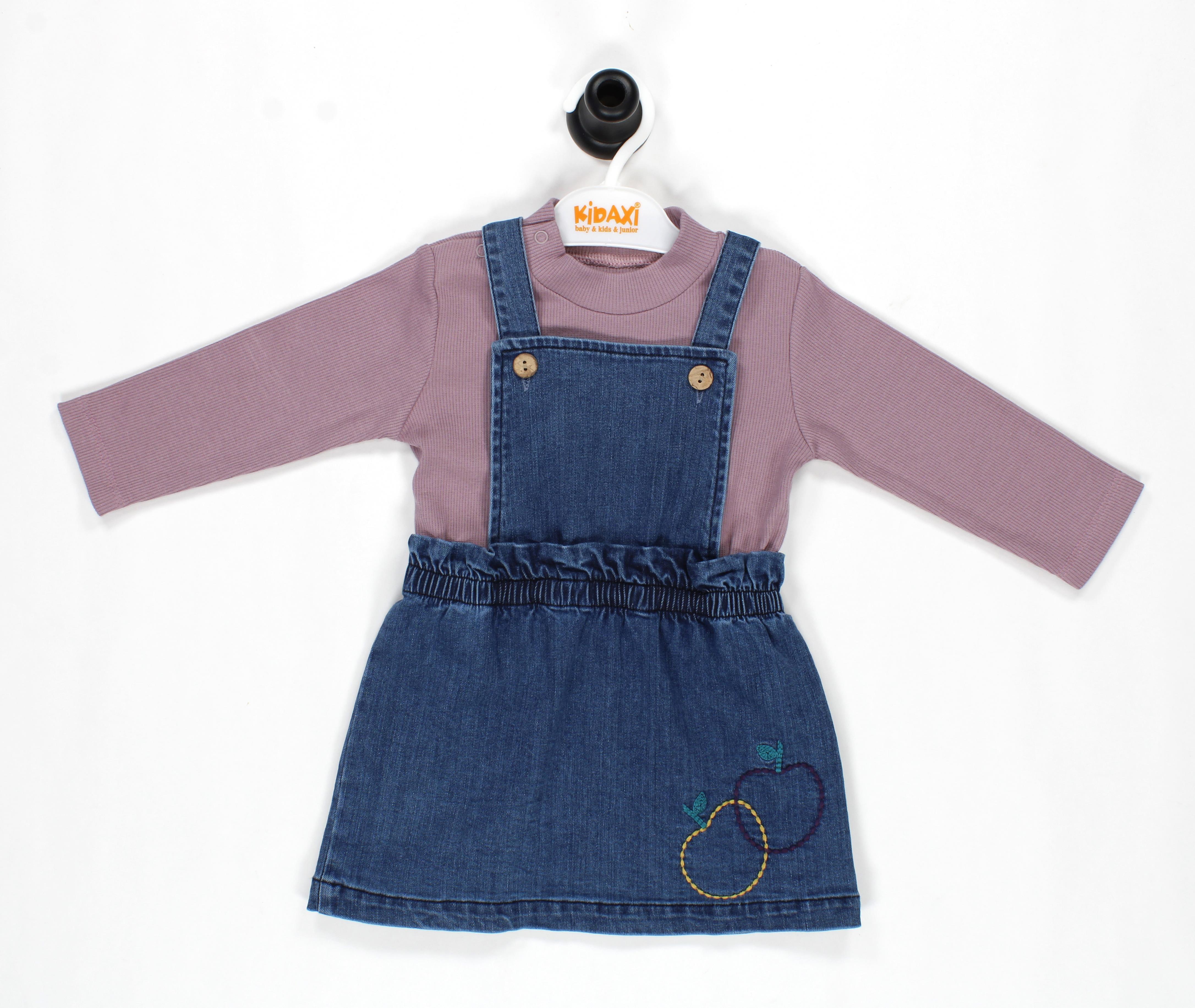 KD21194 Kız Bebek Jile Sweatshirt Takım 6-9/9-12/18-24/24-36 Ay