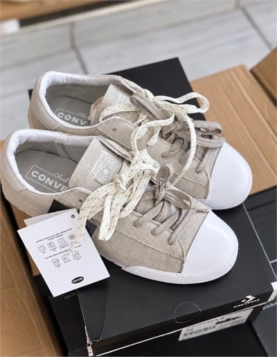 ÇİFT BAĞCIK SNEAKER TAŞ RENGİ