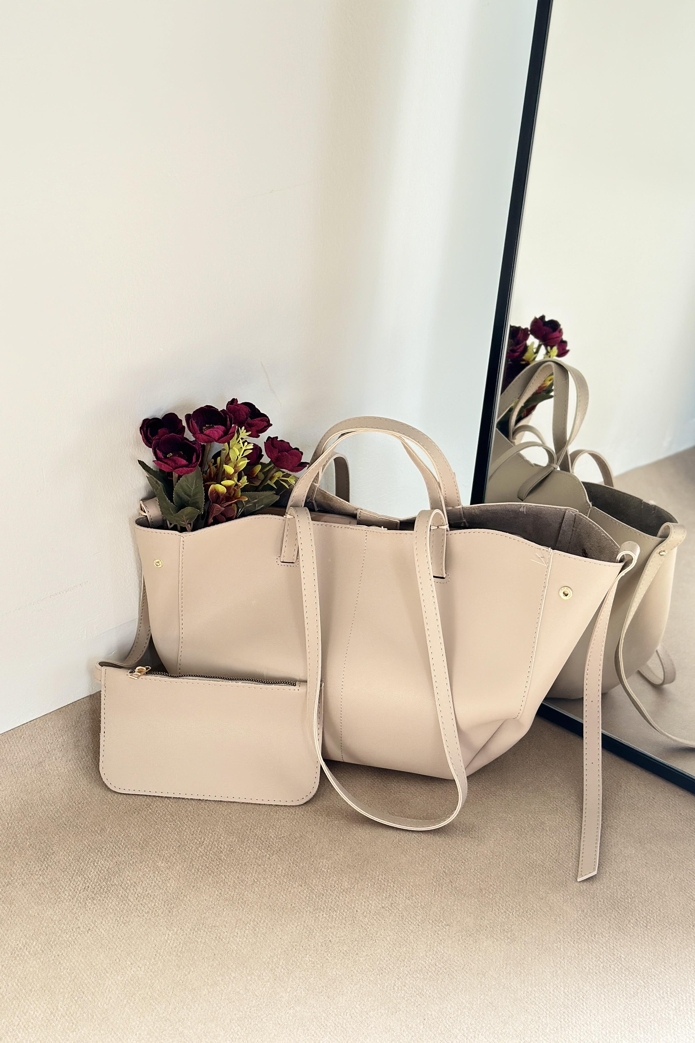 CARMEN PİNTEREST ÇANTA KREM