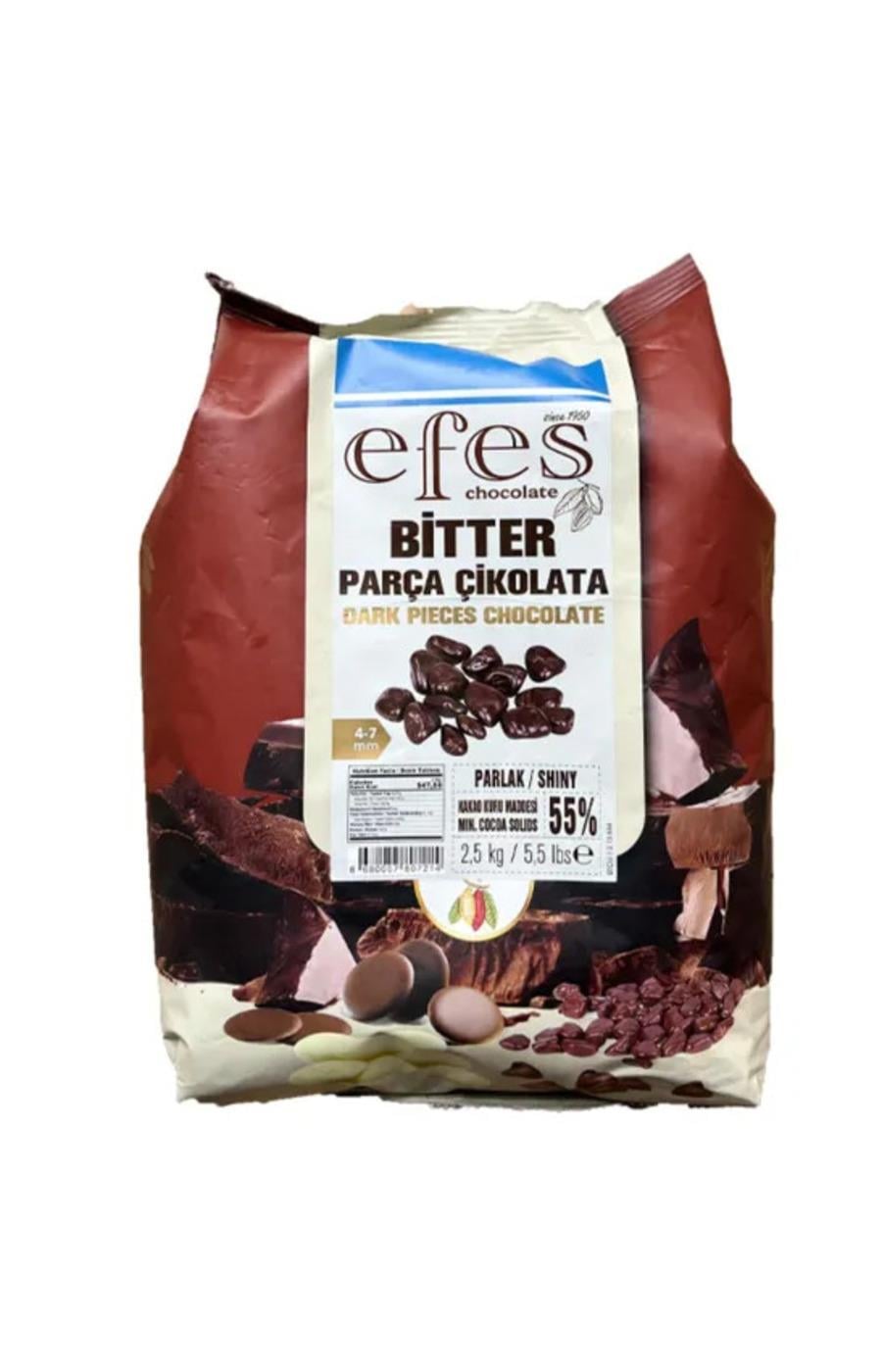 Bitter Parça Parlak Çikolata (4-7mm) 2.5 KG