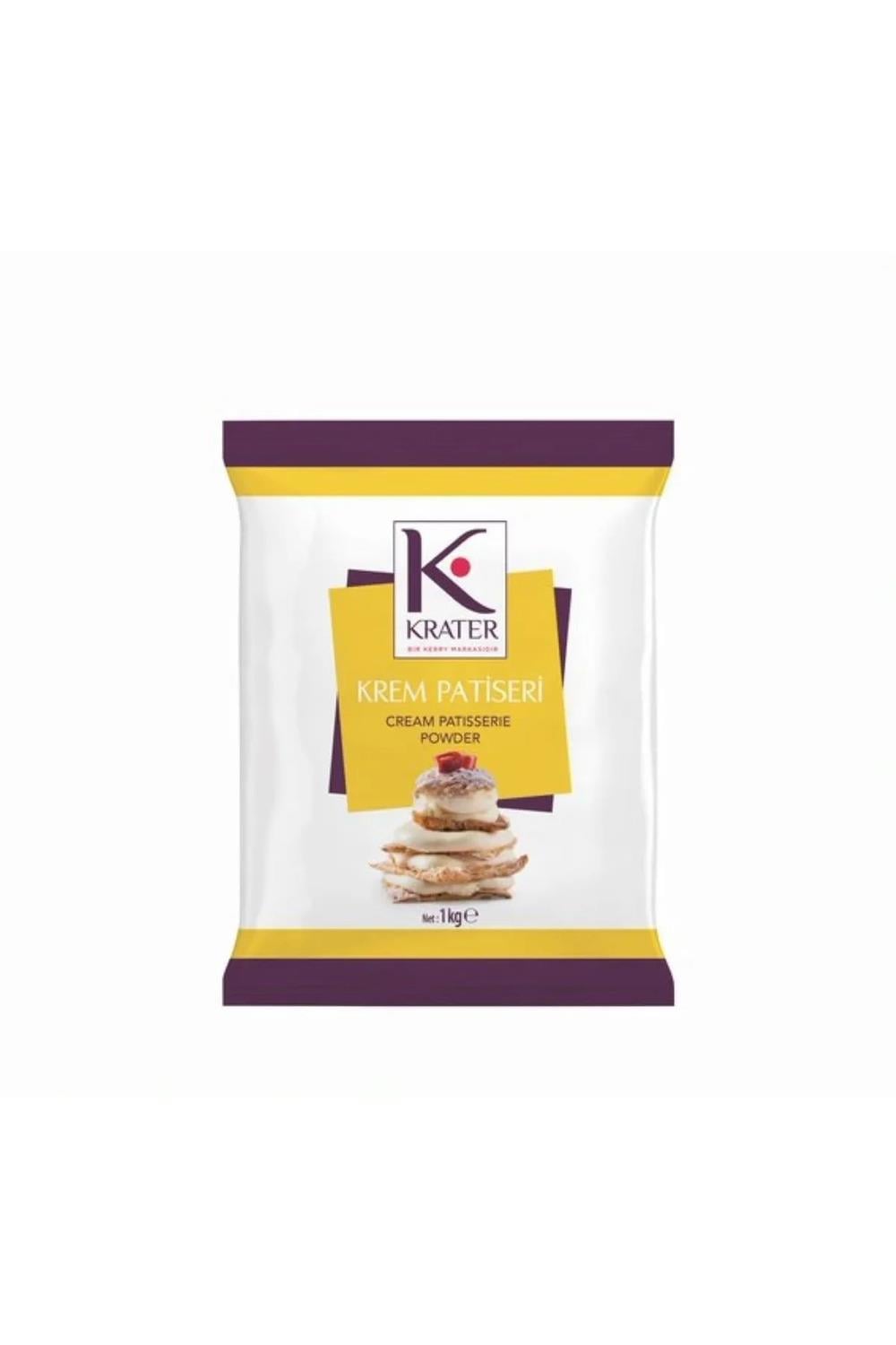 Krem Patiseri Beyaz Sade Pasta Kreması 1 KG