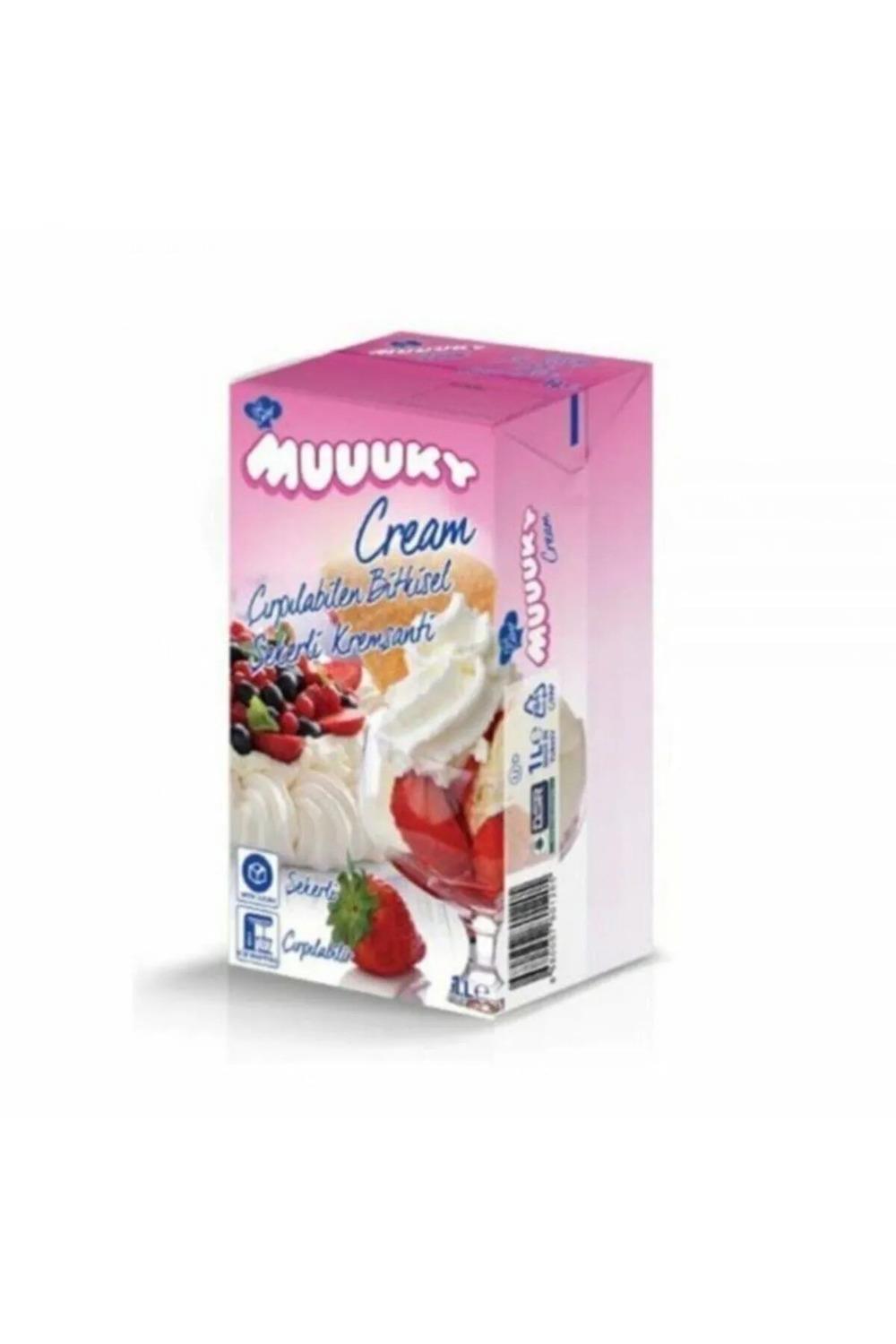 Muuuky Şekerli Krem Şanti Hazır Pastacı Kreması 1 KG