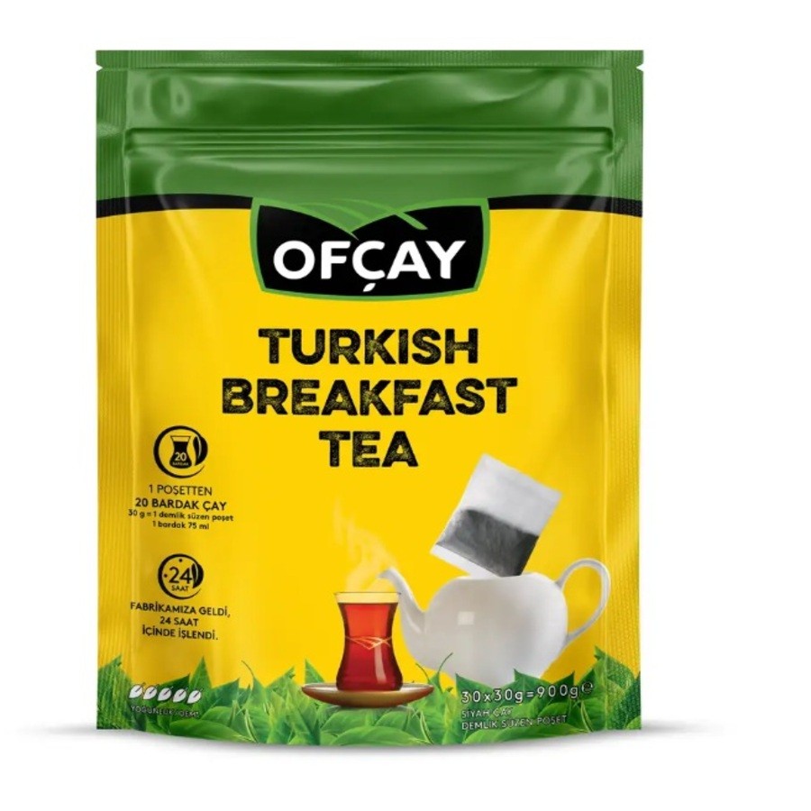 Ofçay Turkish Breakfast Tea 30 Adet X 30 GR Eko Demlik Poşet Çay