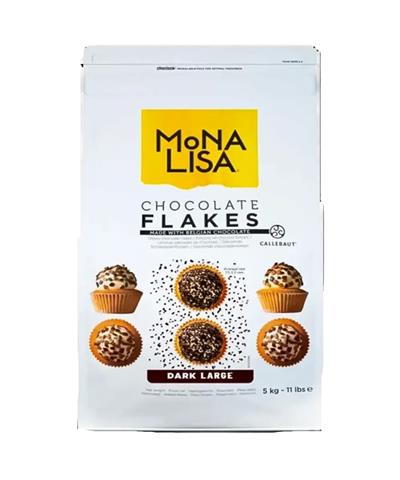 Callebaut Monalisa Chocolate Flakes Parçaları Split Small Bitter 5 KG