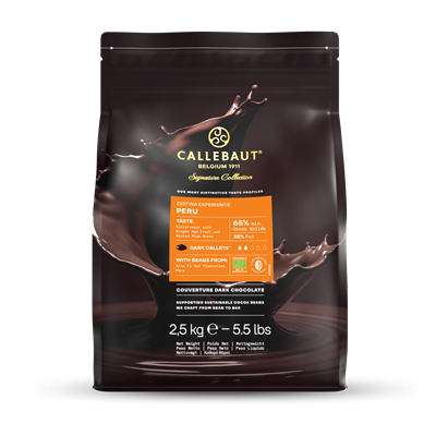 Callebaut Signature Collection - Özel Seri - Dark Origin Chocolate - Zestina Peru - 2.5kg - Drop
