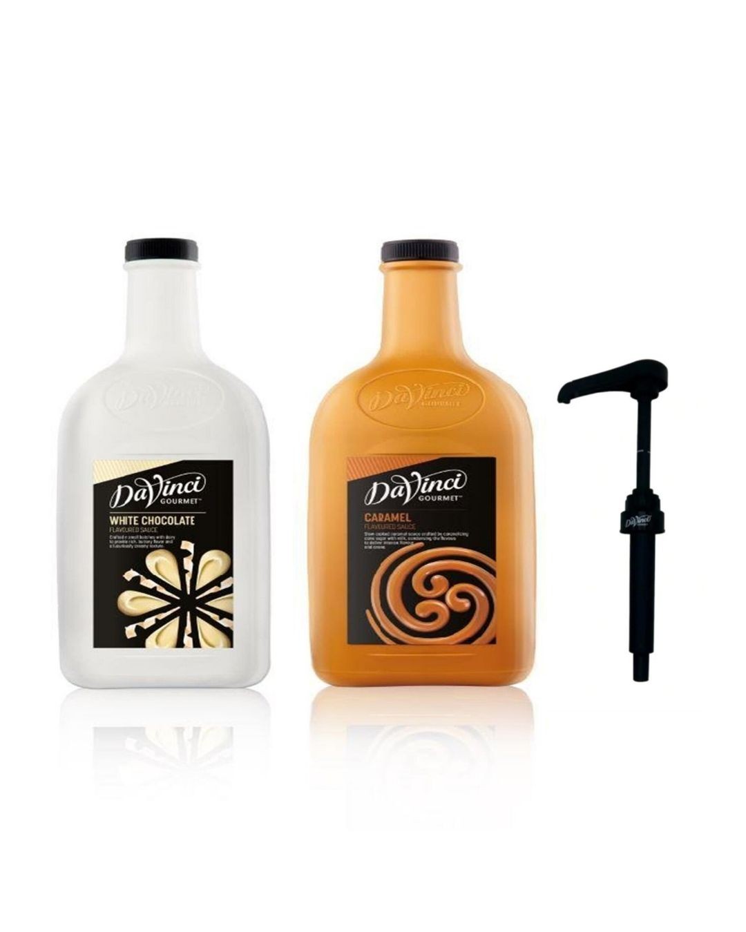 3 lü Sos Fırsat Seti (Beyaz Çikolata, Karamel, 30 ML Sos Pompası) 2 LT