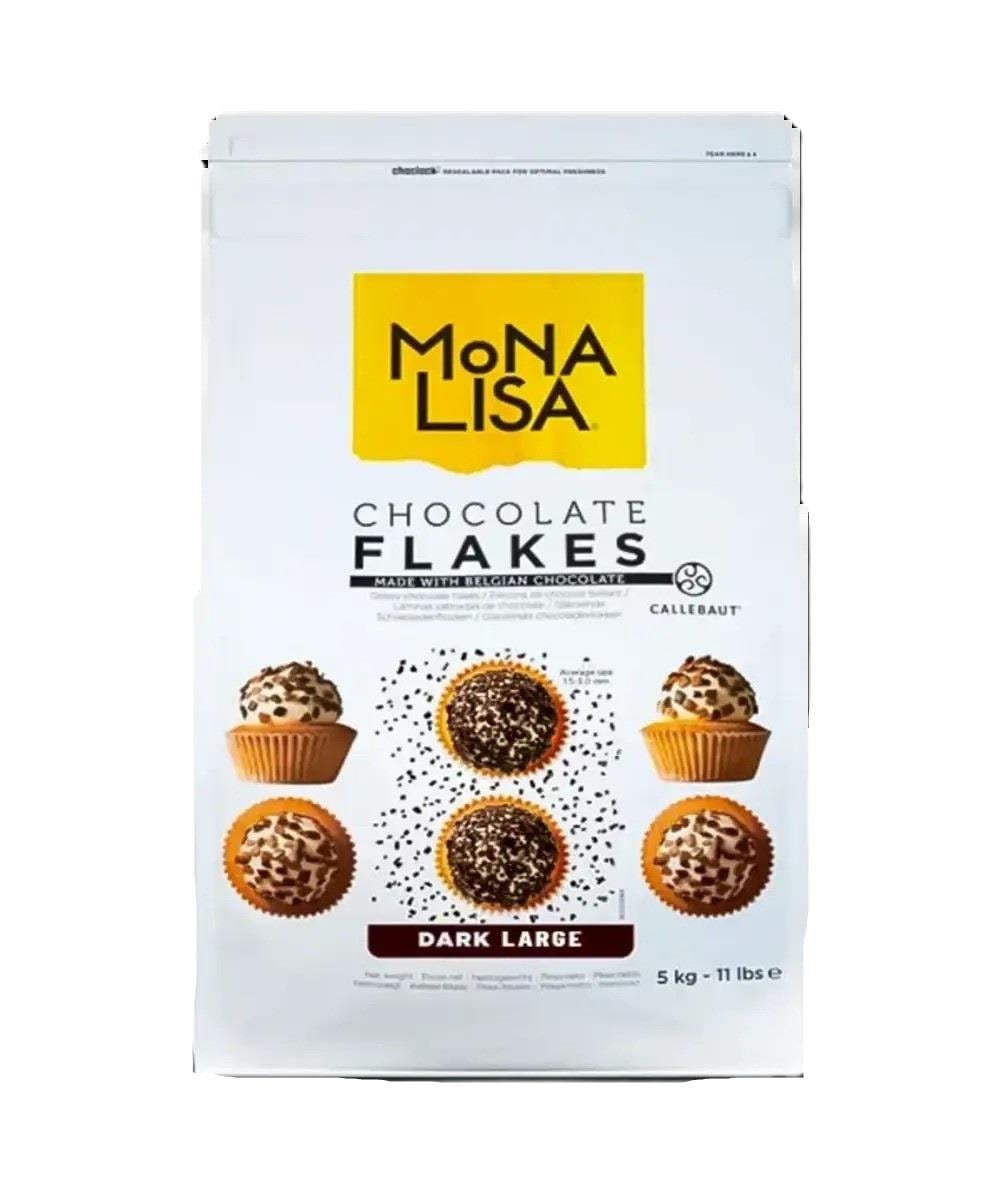 Callebaut Monalisa Chocolate Flakes Parçaları Split Small Bitter 5 KG