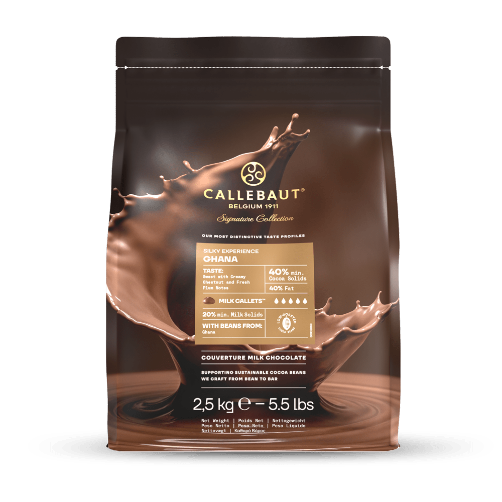 Callebaut Signature Collection - Özel Seri - Milk Origin Chocolate - Silky Ghana - 2.5kg - Drop