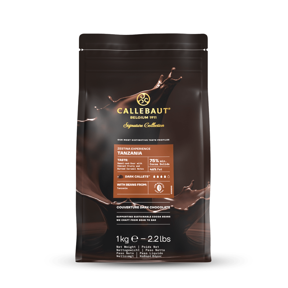 Callebaut Signature Collection - Özel Seri - Dark Origin Chocolate - Zestina Tanzania - 1kg - Drop