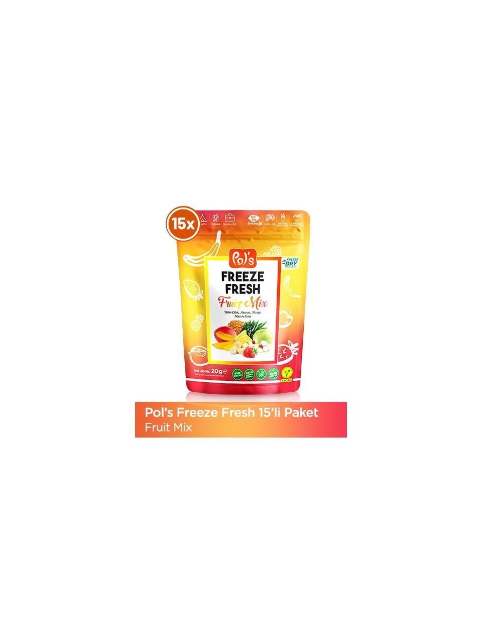 Freeze Fresh Fruit Mix 20 G X 15 Adet