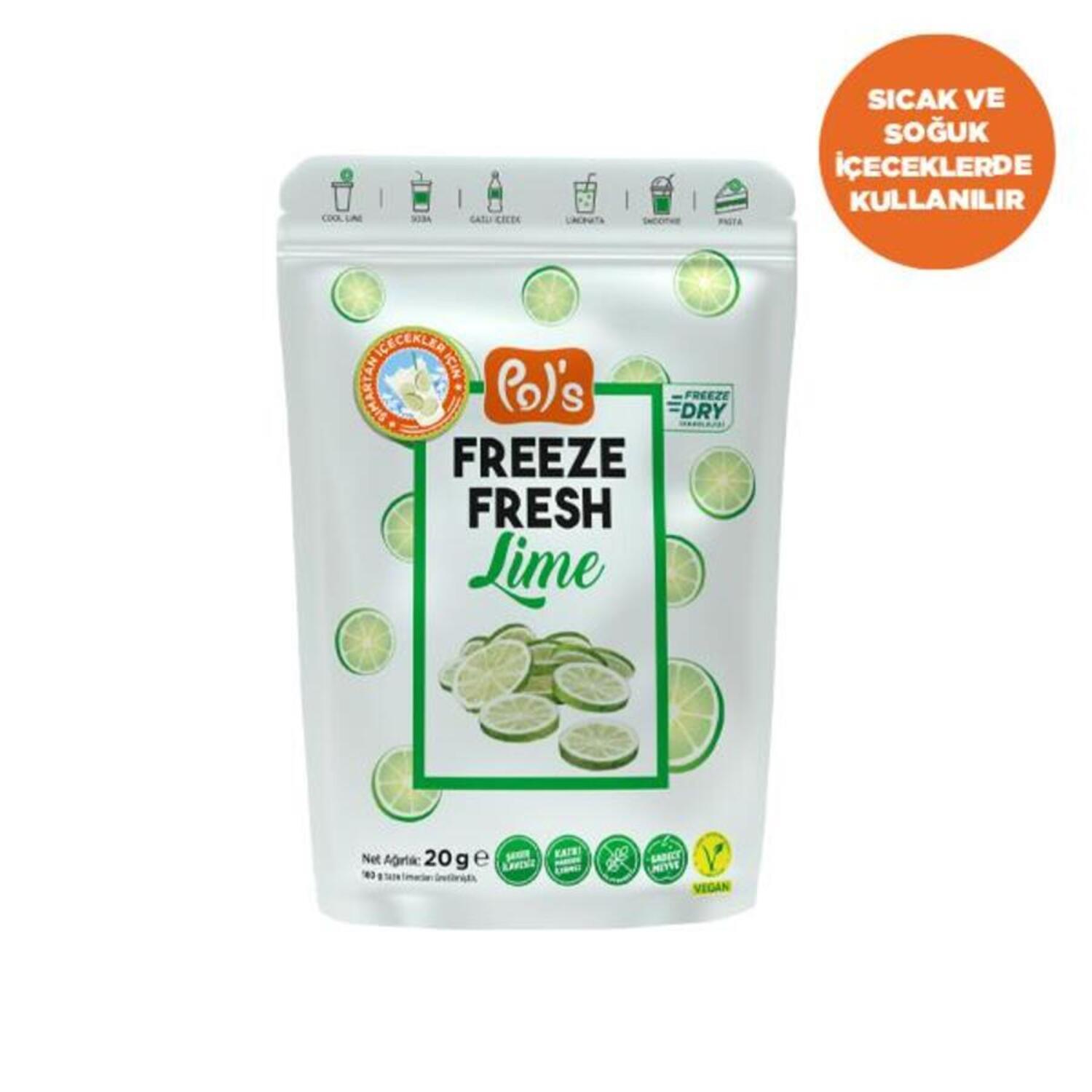 Lime Dilim Freeze Dry Kurutulmuş 200 GR