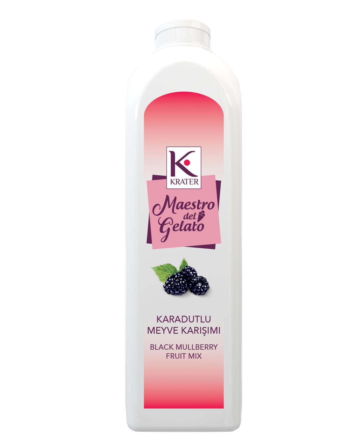 Maestro Del Gelato Karadut Meyveli Karışım Püre Mix 1 LT