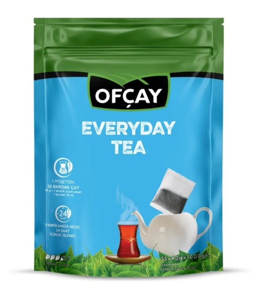 Ofçay Everyday Tea 25 Adet X 40 GR Eko Demlik Poşet Çay