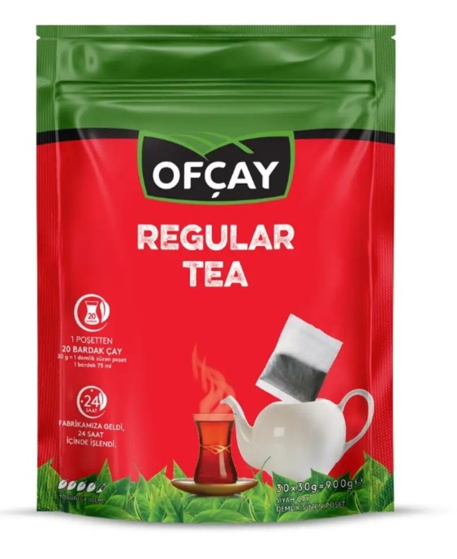 Ofçay Regular Tea 30 Adet X 30 GR Eko Demlik Poşet Çay