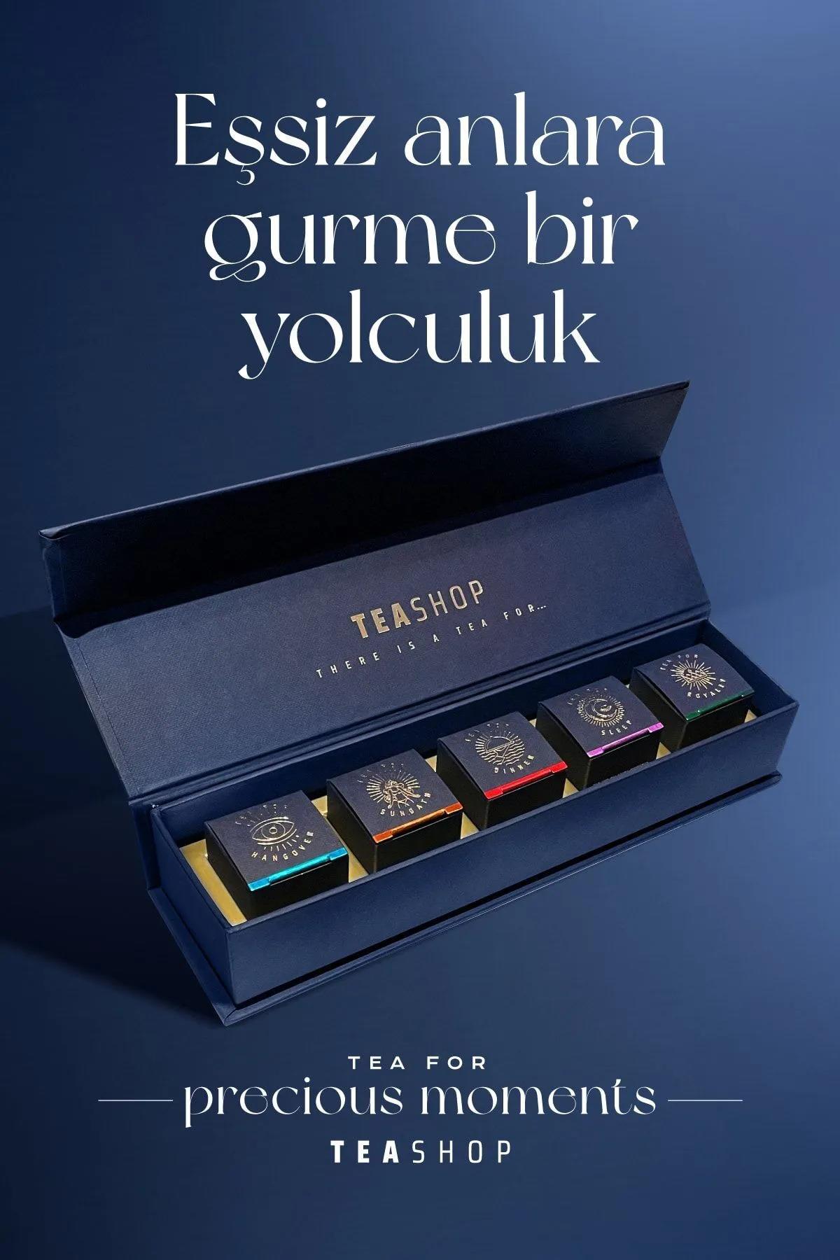 TeaShop Precious Moments Collection - Hangover/Sunbath/Dinner/Sleep/Royalt 5 li Çay Seti