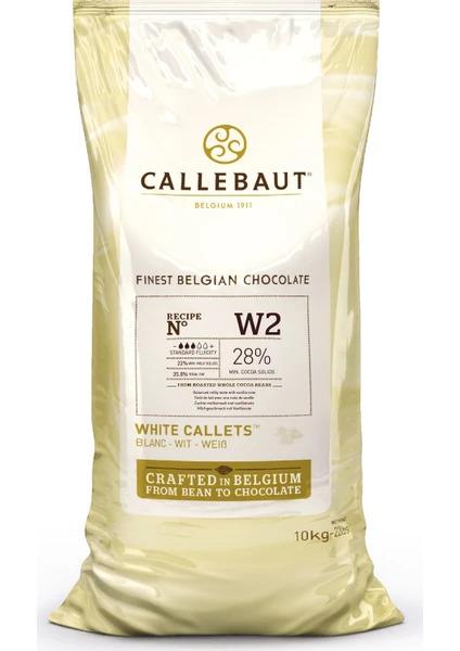 W2 Beyaz Küvertür Drop Çikolata 10 KG