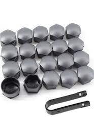  Gri Bijon Kapağı 20 Kapak + Çıkartma Aparatı S3 A5 Q3 Q5 Cordoba İbiza Fabia Golf