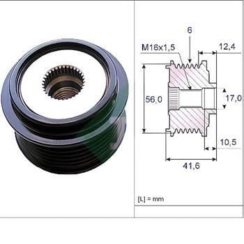 Riemenscheibe, Generator, Audı A4/A5 1,8 Tfsı 08 A6/Q3 10 2.0 Tfsı