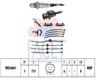  Oksijen Sensor(735Mm)Caddy/Golf 5/Vı/Jetta V/Vı/Crafter/Transporter T5/T6 1,9 Tdı/2,0 Tdı/1,4