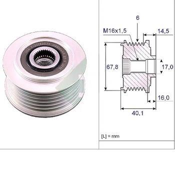 بكرة ، مولد التيار المتردد ، (مقفل) عدد الضلوع: 6 , TRANSPORTER T4 2,5 TDI