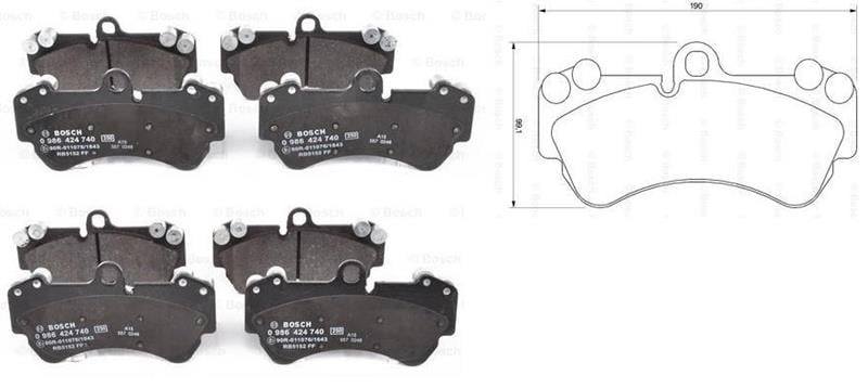  FREN BALATASI TOUAREG/Q7/CAYENNE 7L0698151H