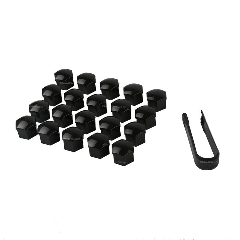  Siyah Bijon Kapağı 20 Kapak + Çıkartma Aparatı Audi A1 A3 A4 A5 A6 A7 A8 Q3 Q5 Q7 Toledo 321601173A