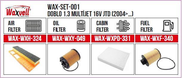  Filitre Set Doblo 1,3 Multijet 16 V Jtd 2004- (Hava+Yağ+Polen+ Yakıt)