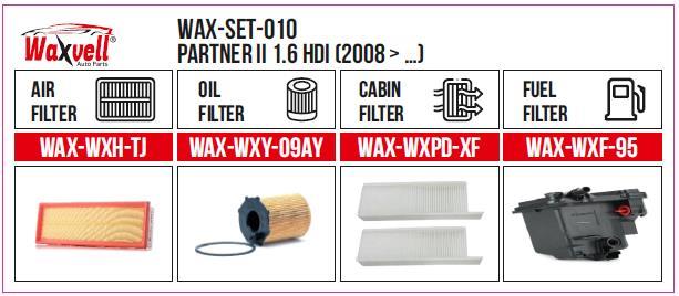 Filitre Set Partner Iı 1.6 Hdı (2008 -) (Hava+Yağ+Polen+ Yakıt)