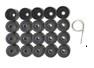 Колпачок, гайка крепления колеса (20 шт) (черный) GOLF V / PASSAT 05
