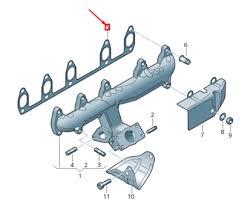 Прокладка, выпускной коллектор Crafter Bjk,Bjl,Bjm 2007- 076253039