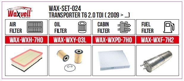  Filitre Set Transporter T6 2.0 Tdı ( 2009 -) (Hava+Yağ+Polen+ Yakıt)