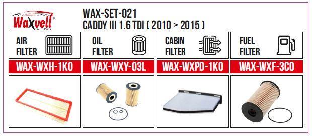  Filitre Set Caddy 4 1.6 Tdı ( 2010 - 2015 ) (Hava+Yağ+Polen+ Yakıt)