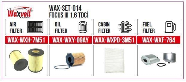  Filitre Set Focus 3 1.6 Tdci (Hava+Yağ+Polen+ Yakıt)