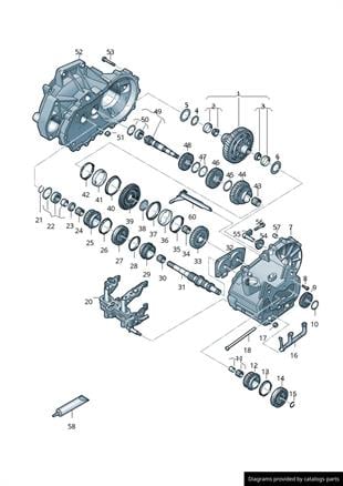 Synchronizing Hub With Locking Collar Golf 6,7,Jetta,Passat,T-Cross/Audı A1,A3,Q2/Seat Arona,Ateca,Leon,Ibiza (8X)