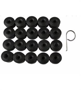 غطاء ، صامولة العجلة (20 قطعة) (أسود) جولف V / باسات 05
