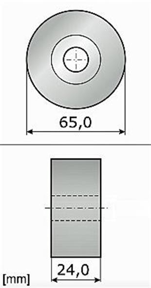 Tensioner Pulley, V-Ribbed Belt, (Single Holder) Golf V/Passat/Polo 14 1.6 Tdı/2.0 Tdı (56370) Clha/Club 65 Mmx24Mm