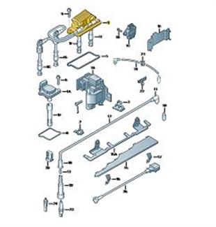 Катушка зажигания Passat 3b5 1.8 T 150 л.с. Бензин 110 кВт 1997