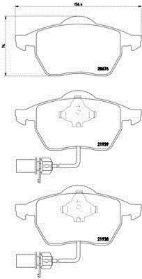  Satz Bremsbeläge,  Passat - Audı