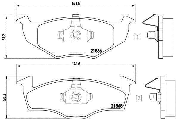  Polo Iıı طقم وسادة الفرامل,