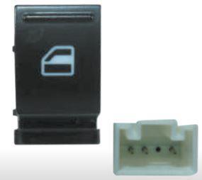  Schalter, Fensterheber , Einzel , SKODA FABIA/ROMSTER 08