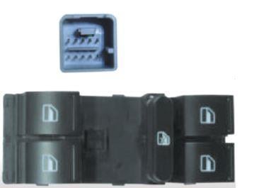  Schalter, Fensterheber , Türen: 4, Fahrerseite, vorne, SKODA OCTAVIA/FABIA 2004-