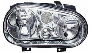  Headlight Assembly (Golf Mk4, w/Fog, Clear Turn, Left) 1J1941017B