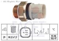  Temperature switch, Radiator fan 3poles 95°C - 90°C 102°C - 97°C - GOLF IV - BORA - POLO - POLO CLS - CADDY II - AUDI A3