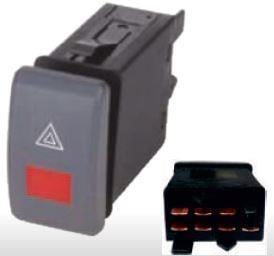  Warnblinkschalter SKODA OCTAVIA GREY 1997-