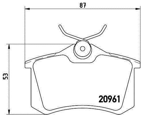  Golfıv-Passat-Polo طقم وسادة الفرامل,