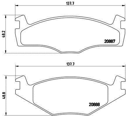  Polo - Polo Cls. طقم وسادة الفرامل,