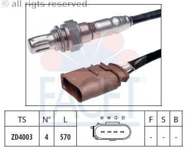  لامدا الاستشعار بعد المحول المحفز - GOLF IV -BORA - LEON - TOLEDO II - 1.6 - 16V -BCB