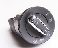 Switch, Headlight Without automatic (chrome plated) (FRONT/REAR FOG) GOLF/T5/PASSAT